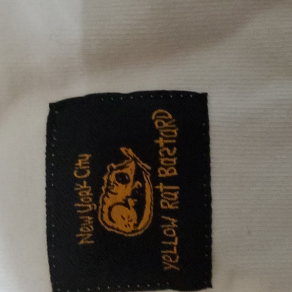 NWOT new york city yellow 🐀 rat bastard. Black and white thick tee - Picture 2 of 4